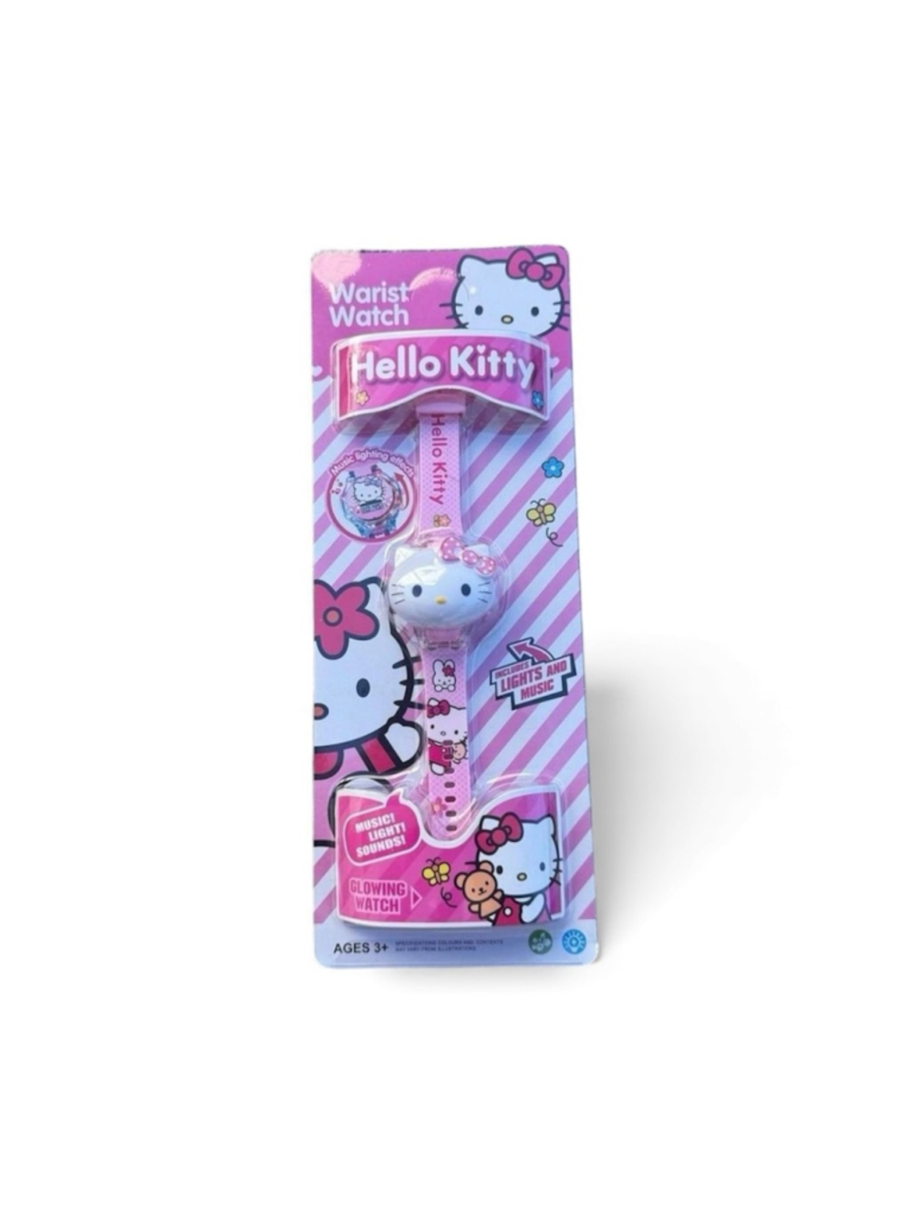 Hello Kitty Pink & White Watch with Lights and Music